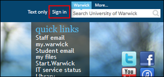 University site login